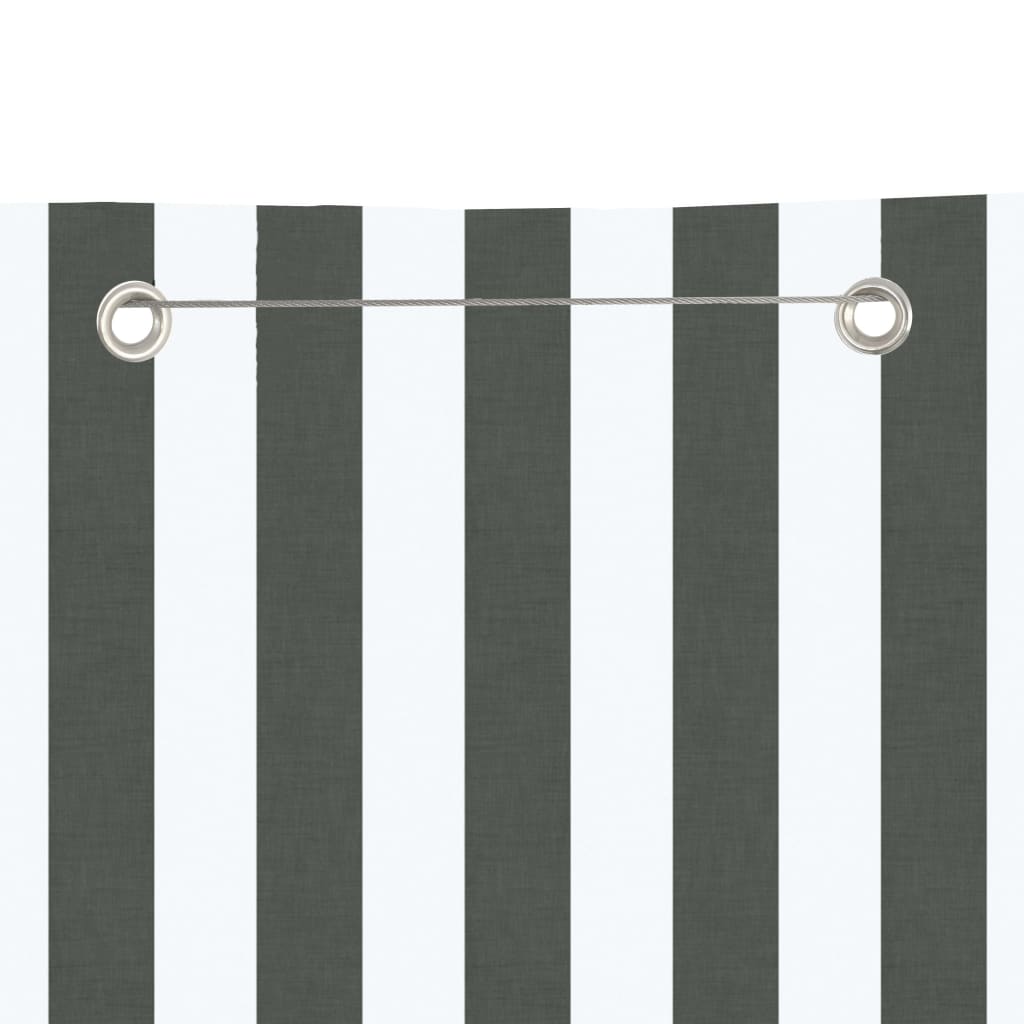 VidaXL Balkonscherm 80x240 cm oxford stof antracietkleurig en wit