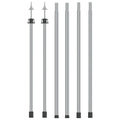 Vidaxl luifelstokken 2 st telescopisch 102-260 cm aluminium