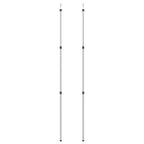Vidaxl luifelstokken 2 st telescopisch 102-260 cm aluminium