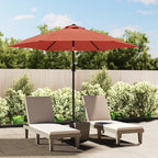 VidaXL Parasol met metalen paal 300 cm terracottakleurig
