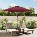 Vidaxl vervangingsdoek voor parasol 300 cm bordeauxrood
