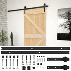 VidaXL Schuifdeur met beslag 80x210 cm massief grenenhout