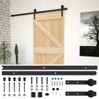 VidaXL Schuifdeur met beslag 90x210 cm massief grenenhout