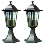 Vidaxl tuinlampen 2 st aluminium donkergroen zwart