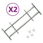 Vidaxl raambeveiligingen verstelbaar 2 st 1000-1500 mm