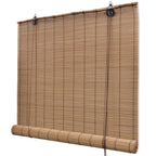 Vidaxl rolgordijnen 2 st 80x160 cm bamboe bruin