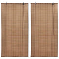 Vidaxl rolgordijnen 2 st 120x220 cm bamboe bruin