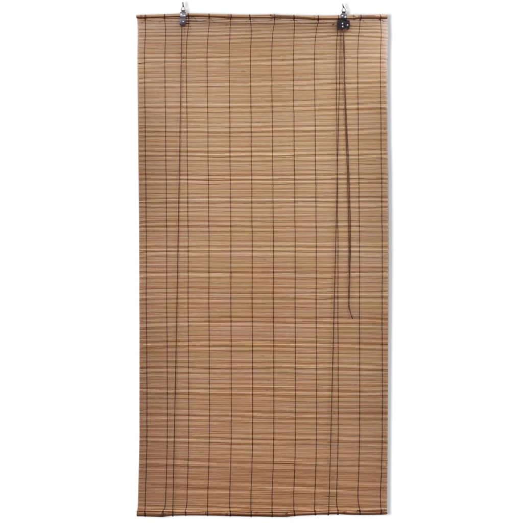 Vidaxl rolgordijnen 2 st 120x220 cm bamboe bruin