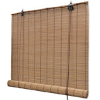 Vidaxl rolgordijnen 2 st 120x220 cm bamboe bruin
