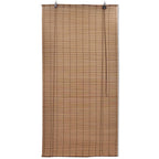 Vidaxl rolgordijnen 2 st 150x220 cm bamboe bruin