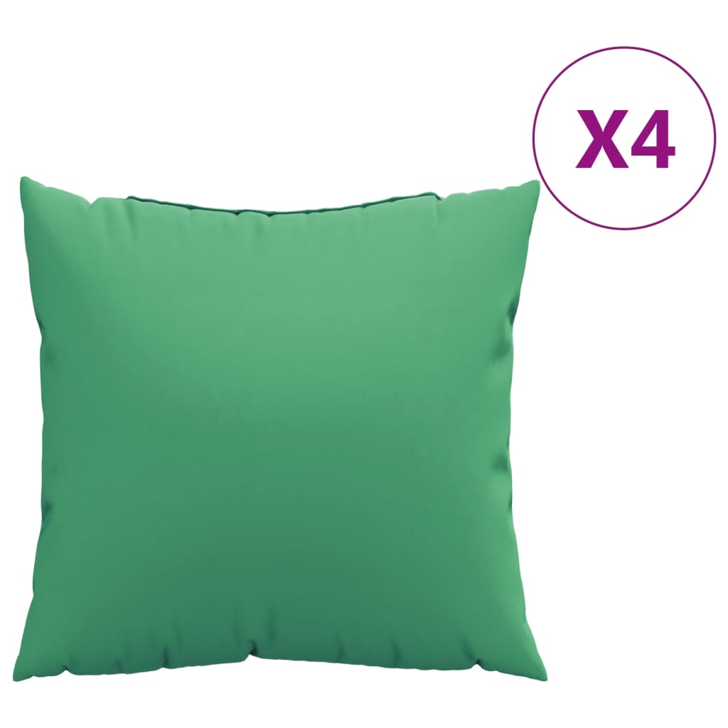 VidaXL Sierkussens 4 st 40x40 cm stof groen