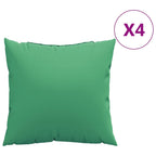 VidaXL Sierkussens 4 st 40x40 cm stof groen
