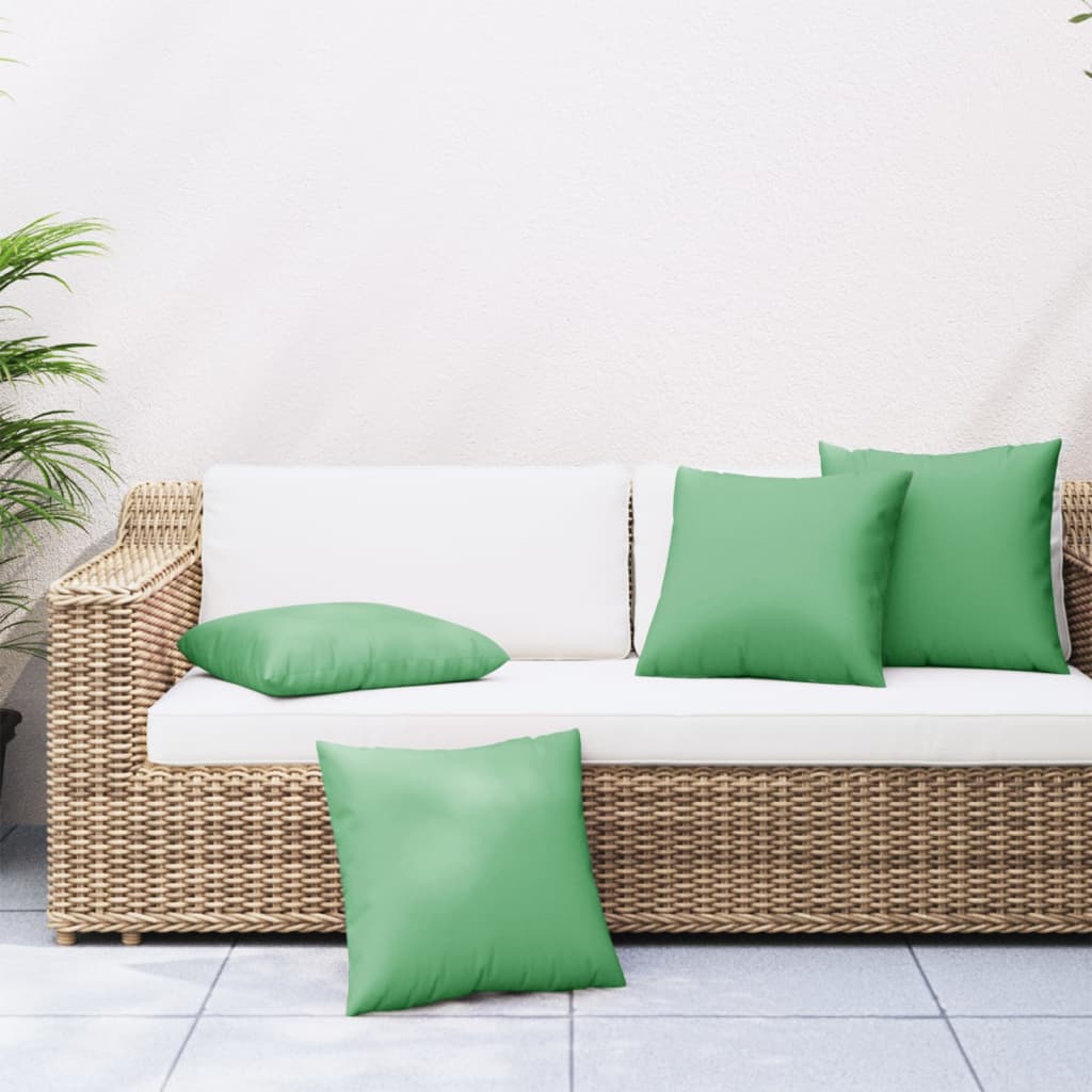 VidaXL Sierkussens 4 st 40x40 cm stof groen