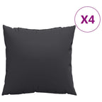 VidaXL Sierkussens 4 st 40x40 cm stof zwart