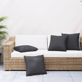VidaXL Sierkussens 4 st 40x40 cm stof zwart