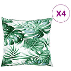 VidaXL Sierkussens 4 st 40x40 cm stof bladpatroon