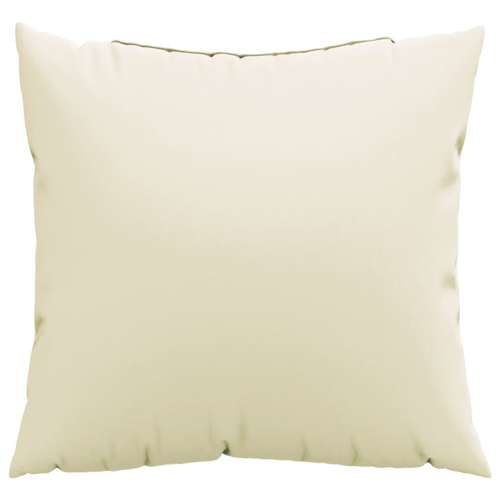 VidaXL Sierkussens 4 st 50x50 cm stof crèmekleurig