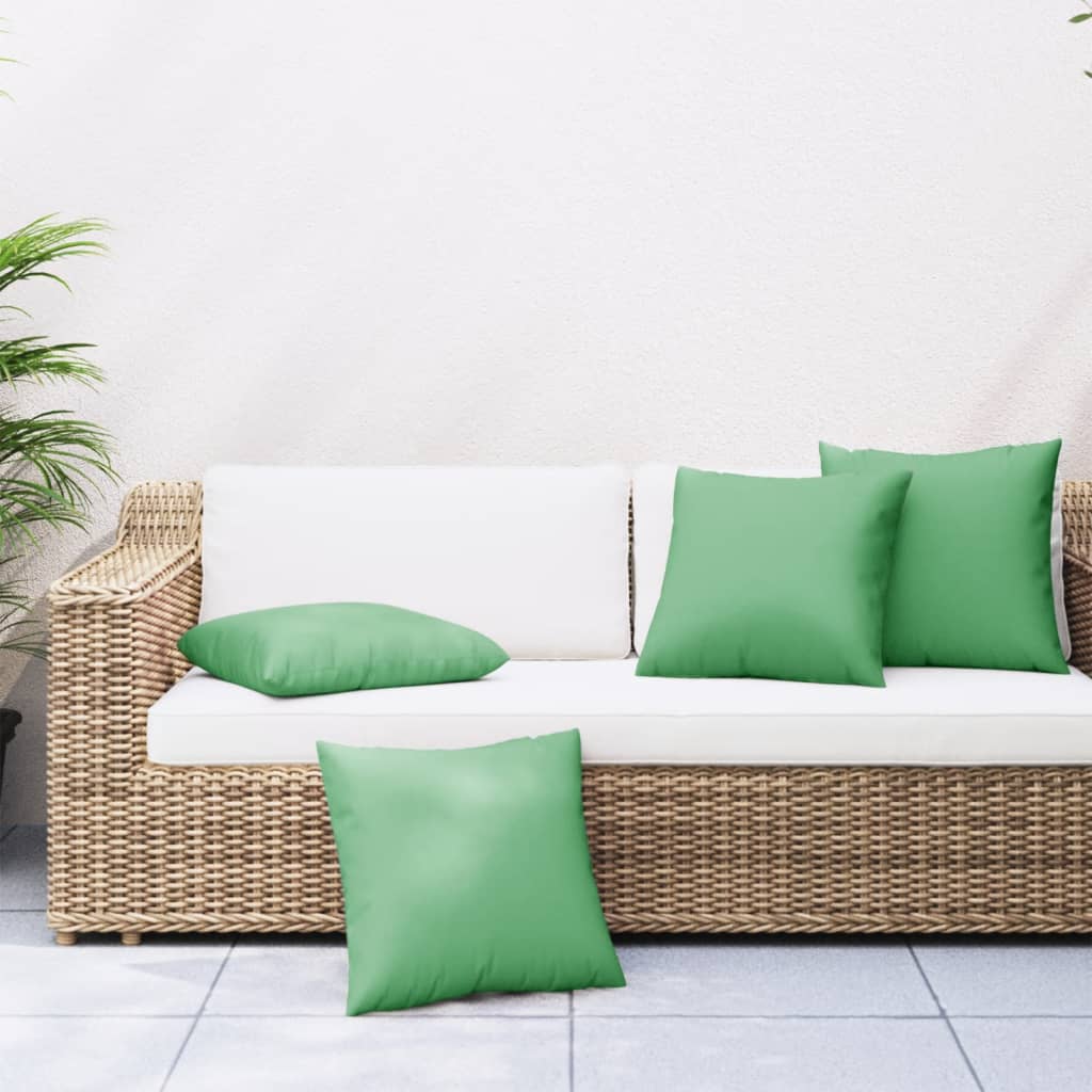 VidaXL Sierkussens 4 st 50x50 cm stof groen