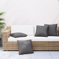 VidaXL Sierkussens 4 st 60x60 cm stof antracietkleurig