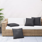 VidaXL Sierkussens 4 st 60x60 cm stof taupe