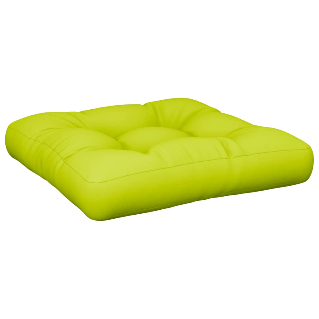 VidaXL Palletkussen 50x50x12 cm stof heldergroen