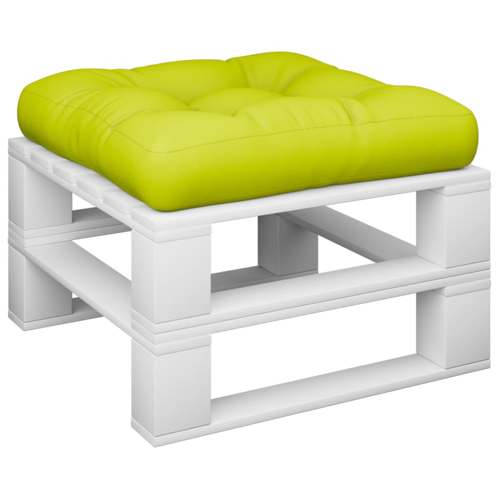 VidaXL Palletkussen 50x50x12 cm stof heldergroen