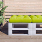 Vidaxl palletkussen 60x60x12 cm stof heldergroen