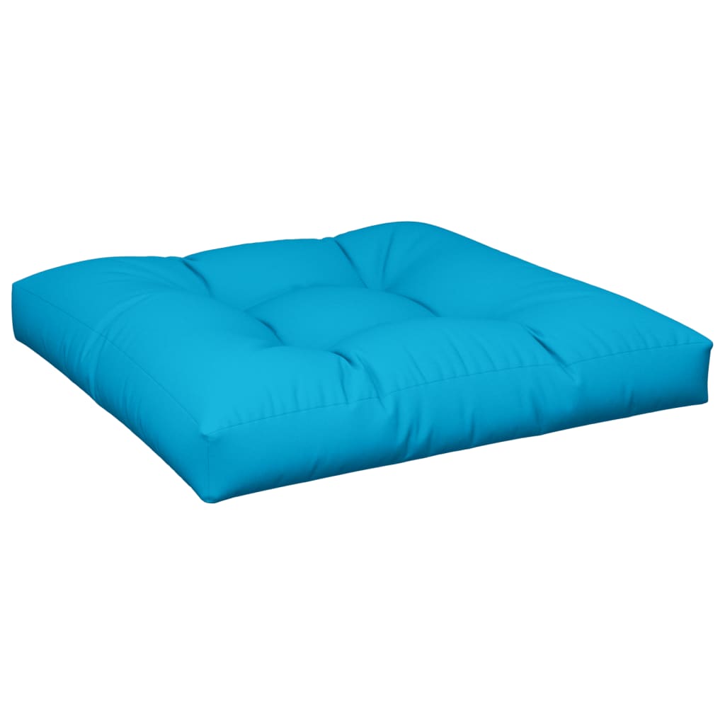 VidaXL Palletkussen 70x70x12 cm stof blauw