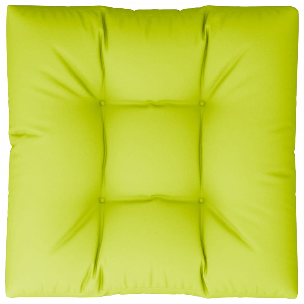 Vidaxl palletkussen 70x70x12 cm stof heldergroen