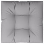 Vidaxl palletkussen 80x80x12 cm stof grijs