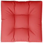 Vidaxl palletkussen 80x80x12 cm stof rood