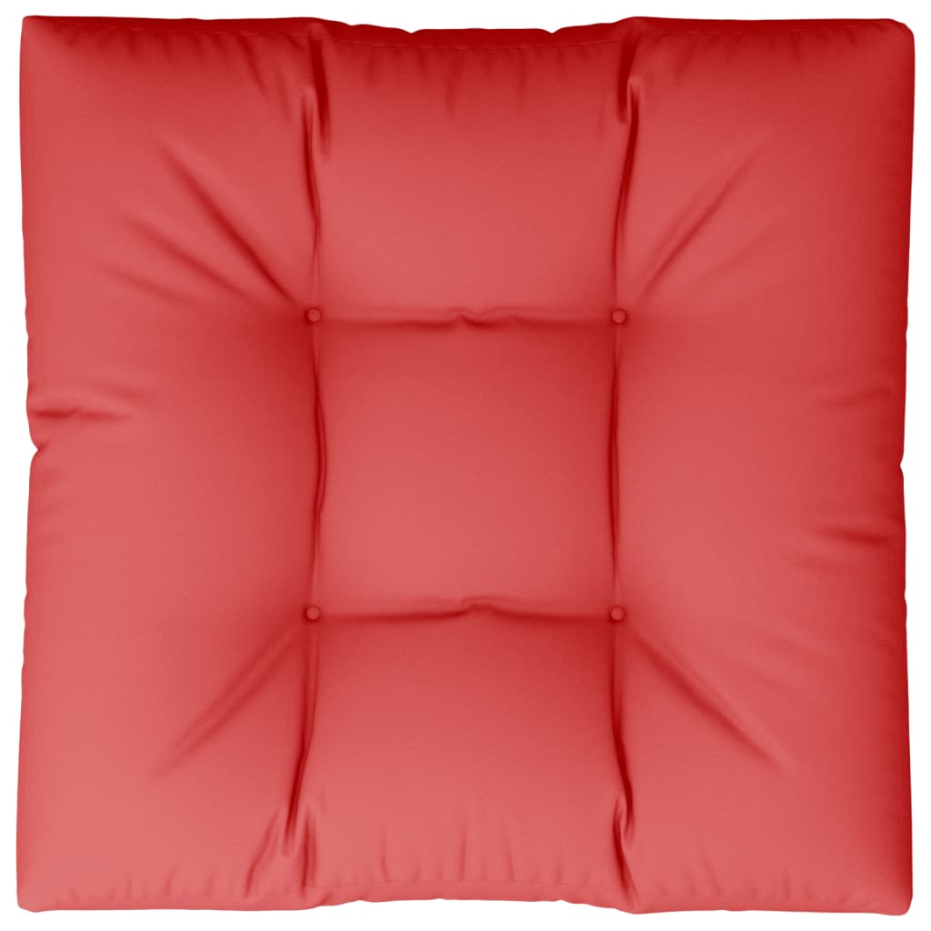 Vidaxl palletkussen 80x80x12 cm stof rood