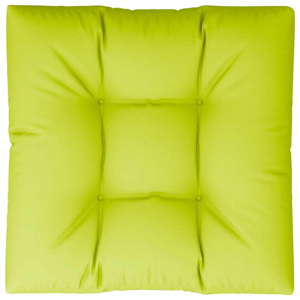 Vidaxl palletkussen 80x80x12 cm stof heldergroen