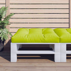 Vidaxl palletkussen 80x80x12 cm stof heldergroen