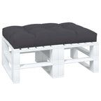 Vidaxl palletkussen 120x80x12 cm stof antracietkleurig