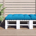 Vidaxl palletkussen 120x80x12 cm stof blauw
