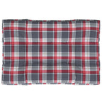 Vidaxl palletkussen 120x80x12 cm stof ruitpatroon rood