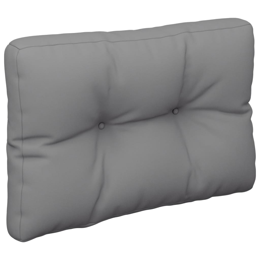 Vidaxl palletkussen 50x40x12 cm stof grijs