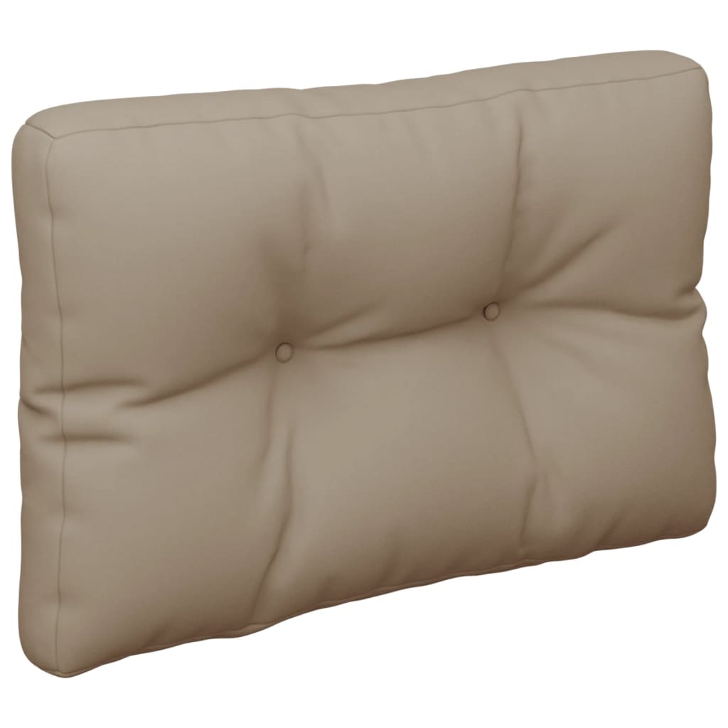 Vidaxl palletkussen 50x40x12 cm stof taupe