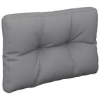 Vidaxl palletkussen 60x40x12 cm stof grijs