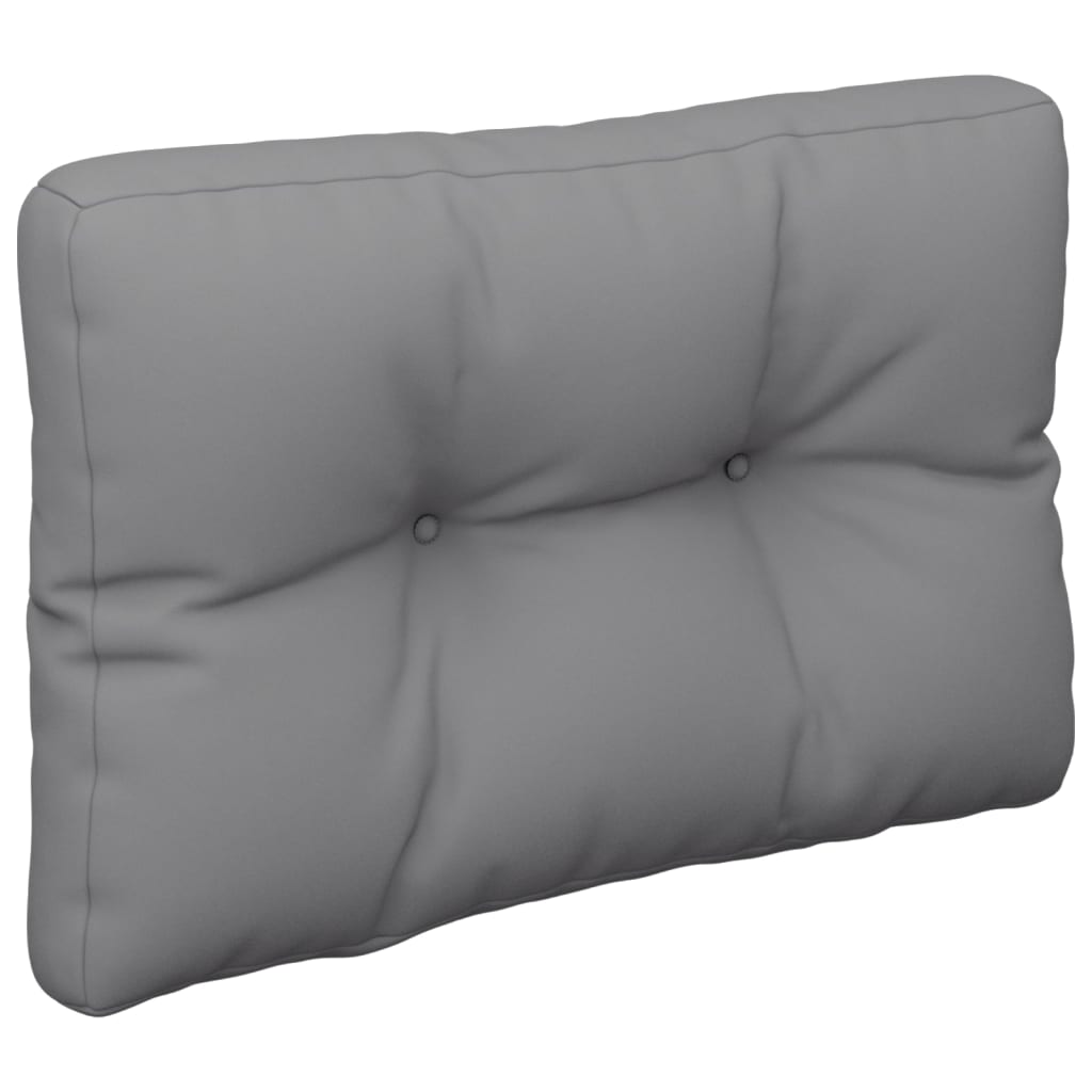 Vidaxl palletkussen 60x40x12 cm stof grijs