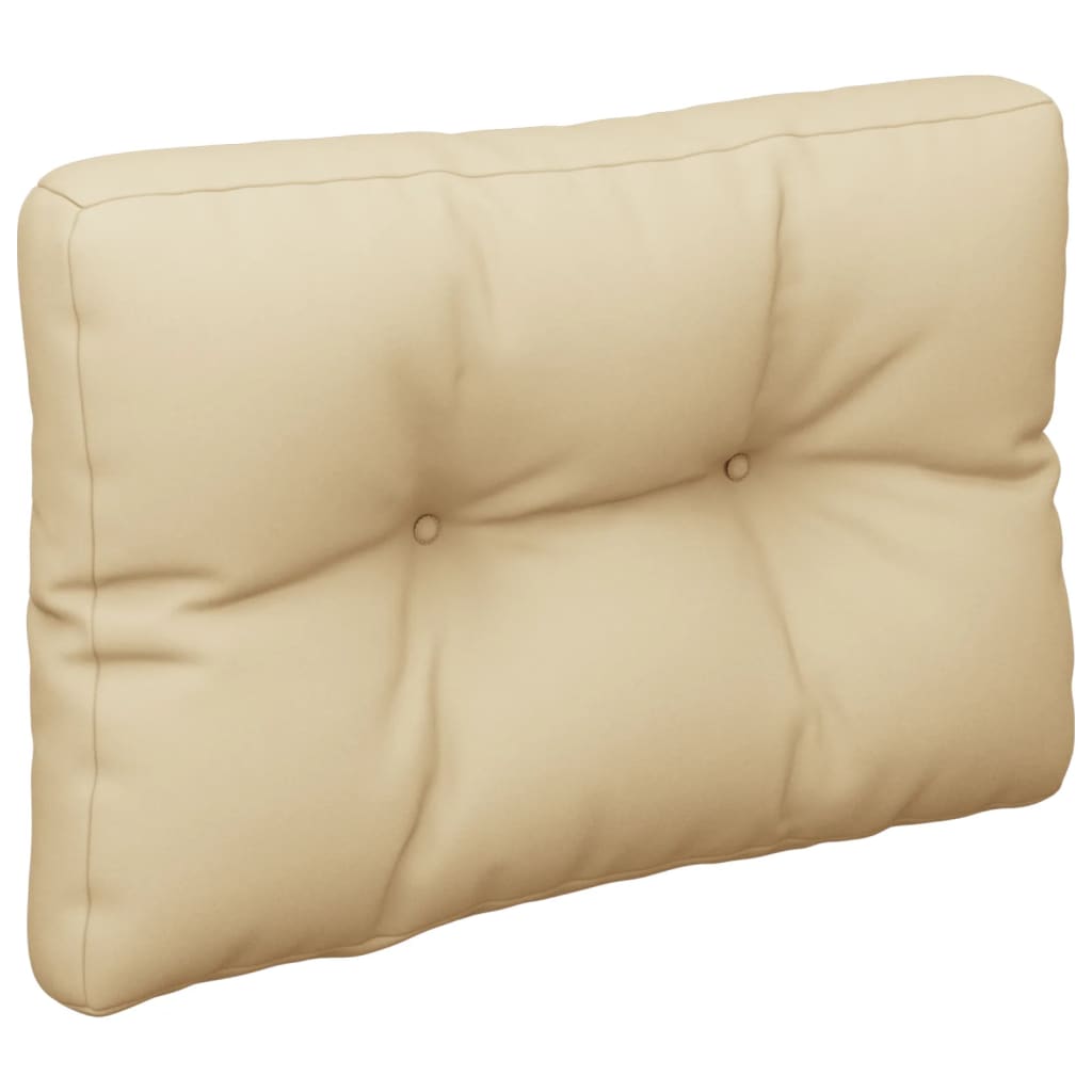 Vidaxl palletkussen 60x40x12 cm stof beige