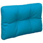 VidaXL Palletkussen 60x40x12 cm stof blauw