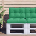 VidaXL Palletkussen 60x40x12 cm stof groen