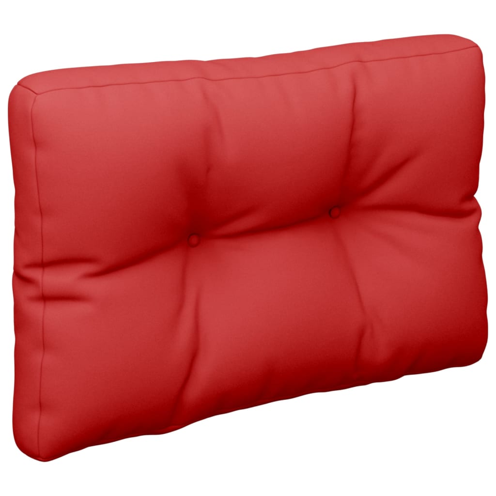 Vidaxl palletkussen 60x40x12 cm stof rood