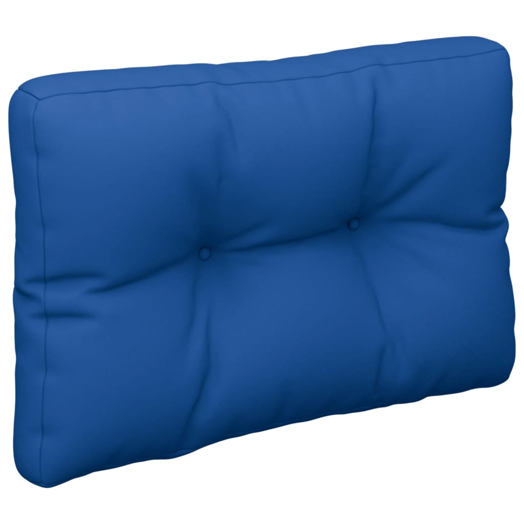 VidaXL Palletkussen 60x40x12 cm stof koningsblauw