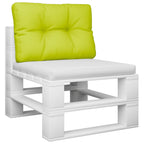 Vidaxl palletkussen 60x40x12 cm stof heldergroen
