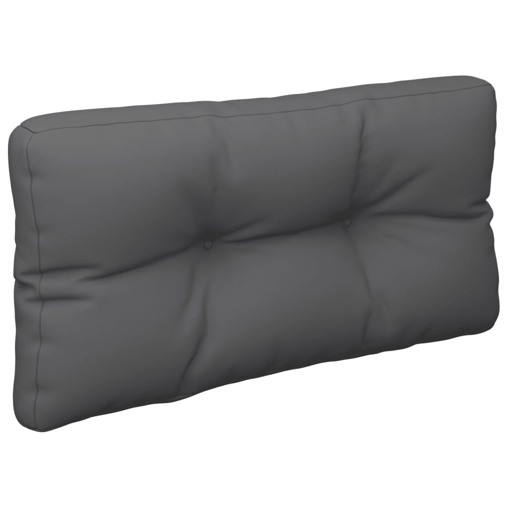 Vidaxl palletkussen 70x40x12 cm stof antracietkleurig