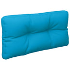 VidaXL Palletkussen 70x40x12 cm stof blauw