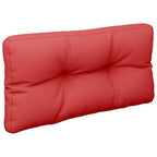 Vidaxl palletkussen 70x40x12 cm stof rood